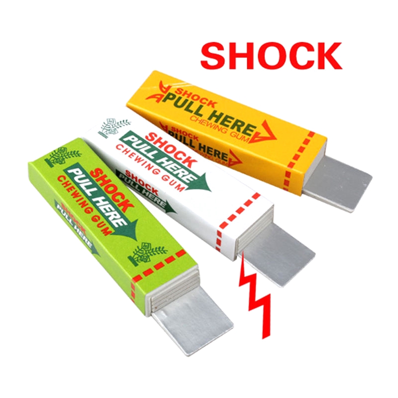 Electric Shocking Chewing Gum Toy Funny Trick Tool Shock Joke Gadget Prank 