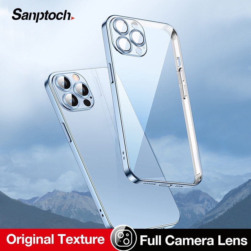 Sanptoch Full Camera Lens Protector Phone Case For iPhone 13 / 14 Pro