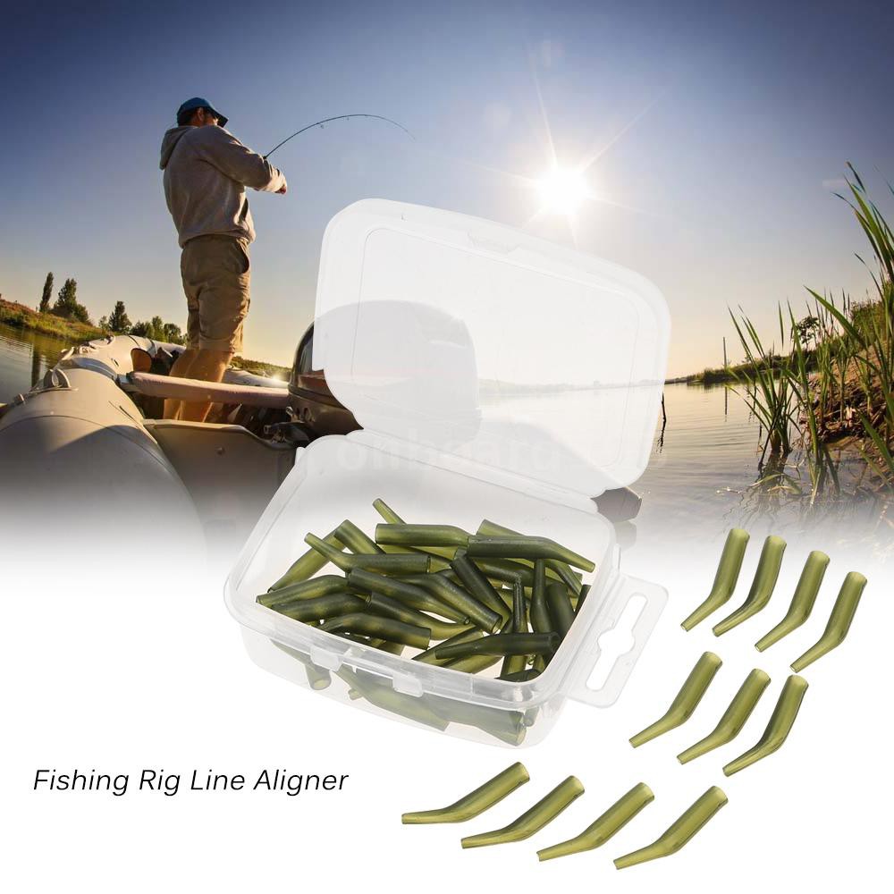 Fishing Hook Sleeve Tube Hair Rig Aligner Sleeves Soft Anti Tackle Carp