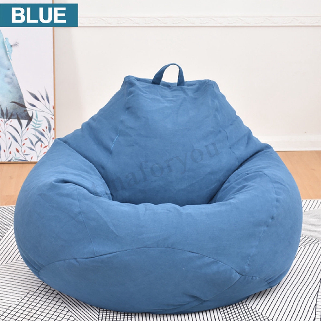 Allinone Extra Large Bean Bag Chair Sofa Cover Indoor Outdoor Game Seat Beanbag Adults Shopee Malaysia