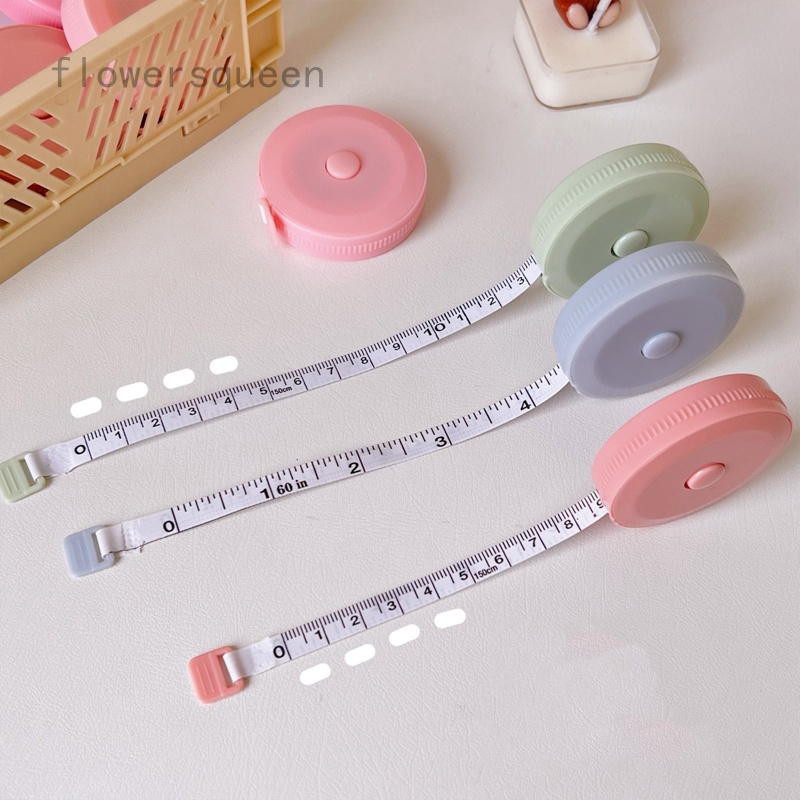flowersqueen Round Tape Measure Retractable Measuring Tape Body Measure