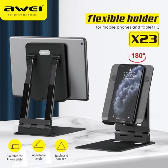 AWEI X23 Flexible Holder Tablet Desk Holder Mobile Phone Holder Stand