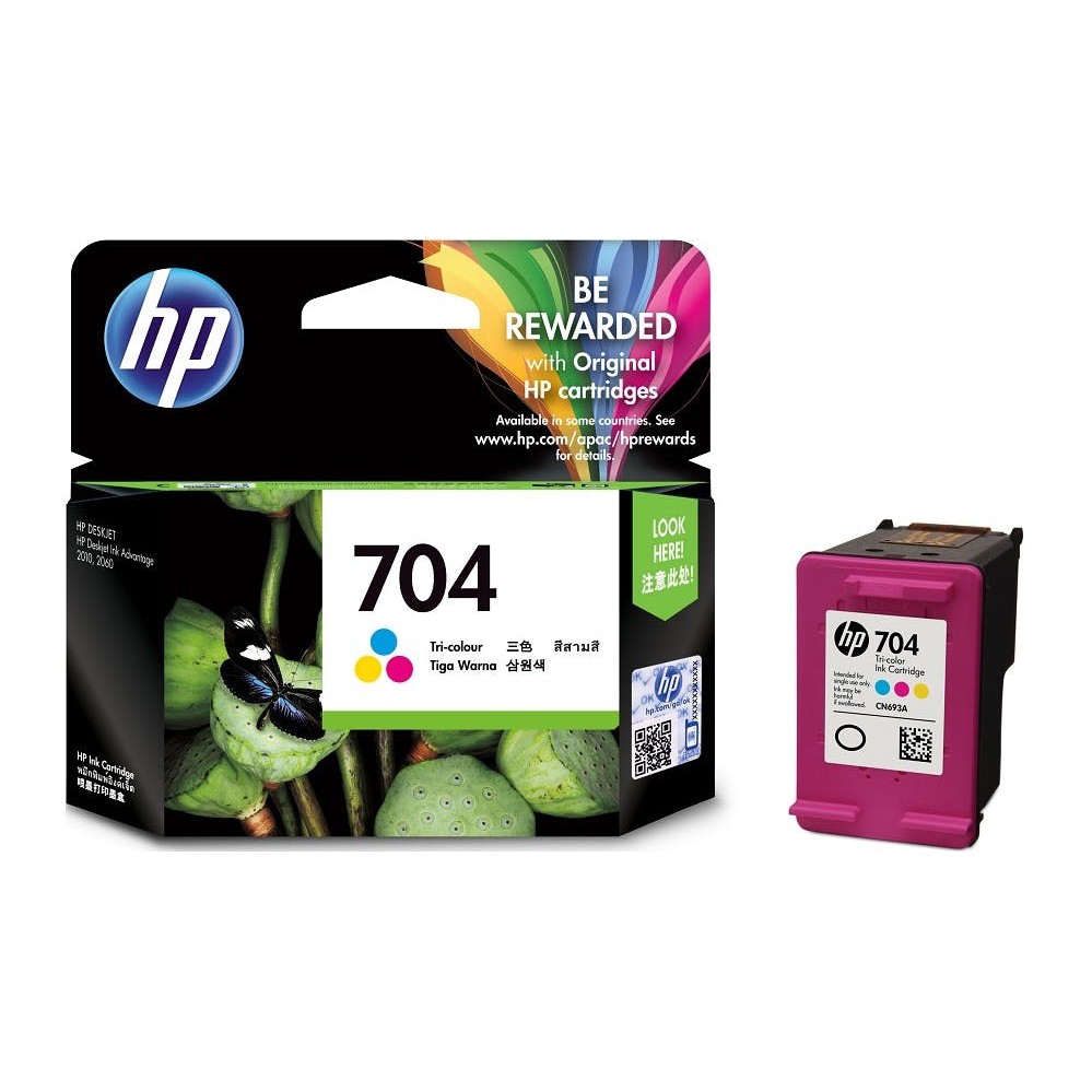 HP 704 Tri-color Ink Cartridge (CN693AA) | Shopee Malaysia