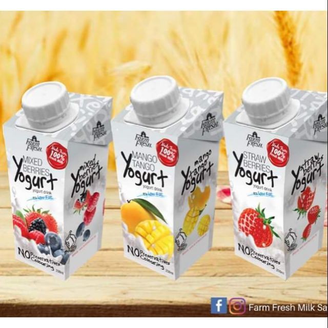 SUSU FARM FRESH UHT MILK 200ML X 12 KOTAK Farm Fresh Milk ...