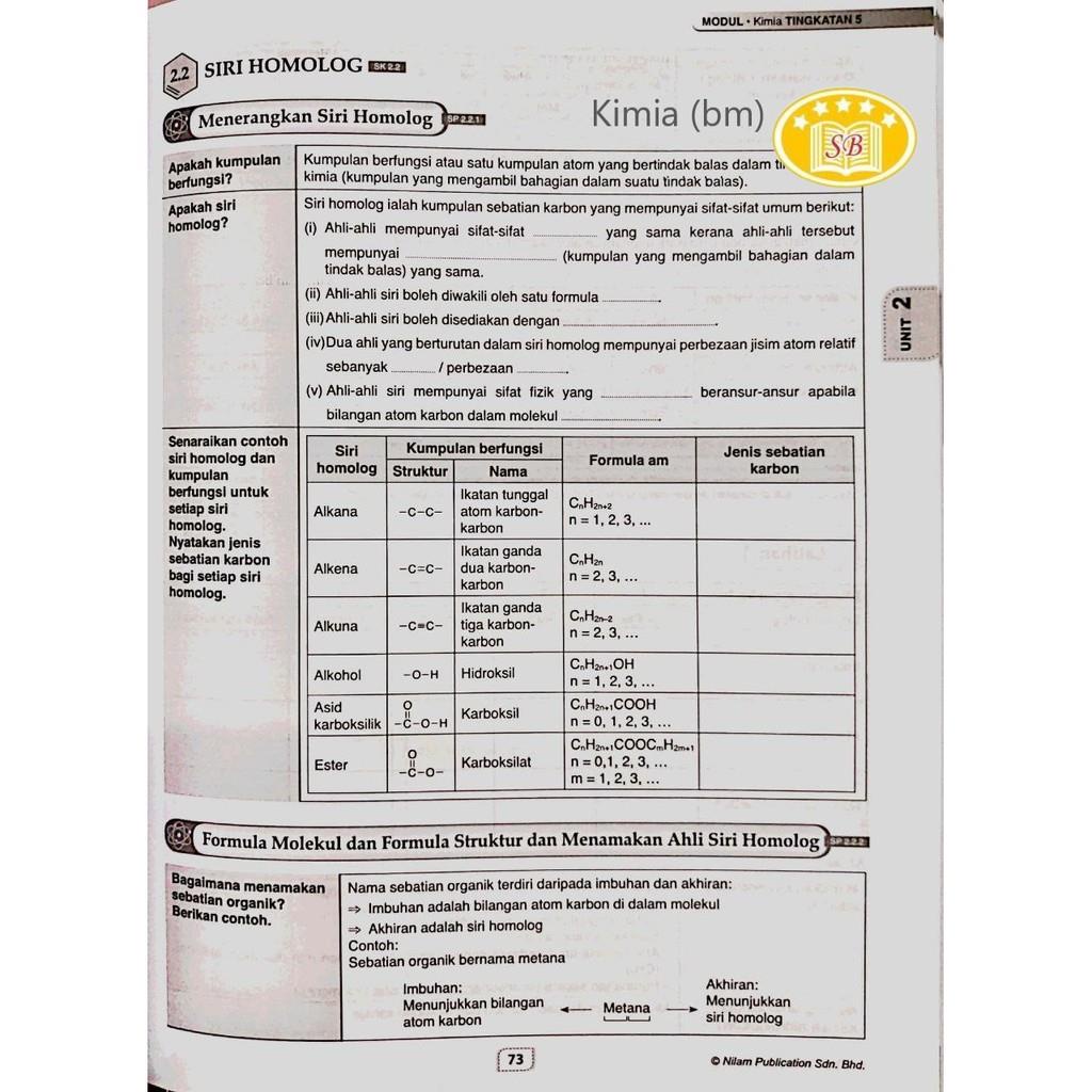 Nilam Publication Modul Pak21 Tingkatan 5 Kssm Matematik Tambahan Fizik Kimia Biologi Chemistry Matematik Shopee Malaysia