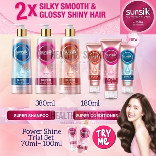 Sunsilk Super Conditioner / Shampoo Collagen Filler Power Shine /  Volume Booster / Damage Rescue 380ml / 180ml / 70ml