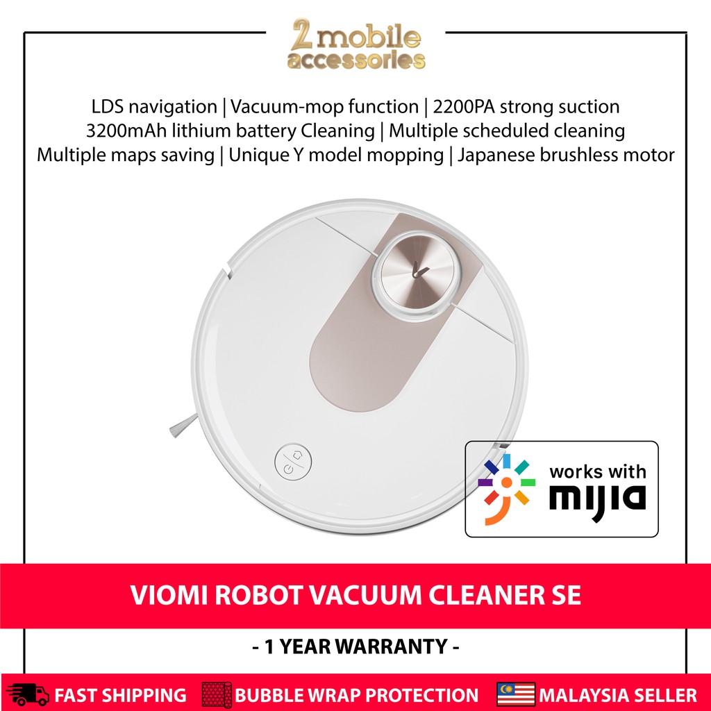 (Global) Viomi SE Robot Vacuum Cleaner LDS Navigation Sweeping and
