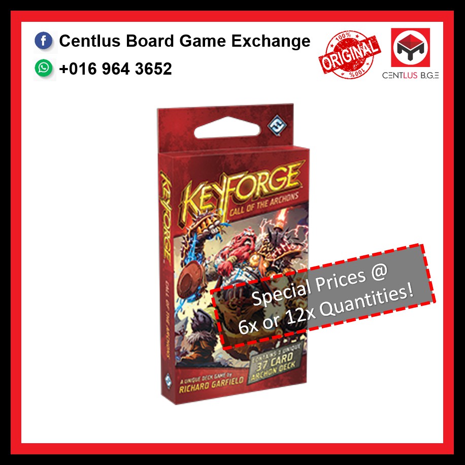 Centlus Keyforge Call Of The Archons Archon Deck Shopee Malaysia