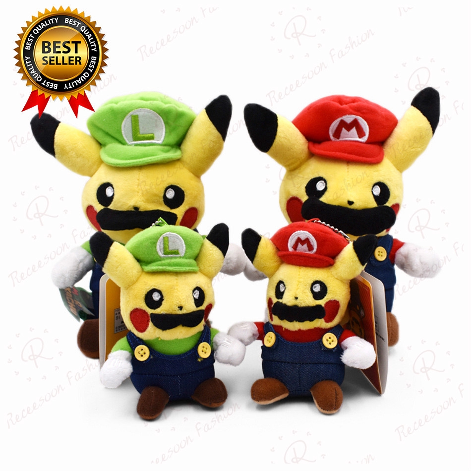 mario pikachu plush