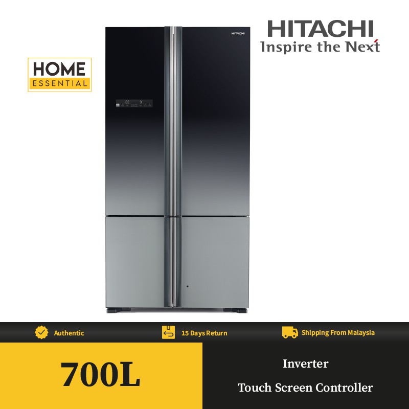Hitachi 700l Refrigerator French Bottom Freezer 4 Door R Wb850p5m Xgr Shopee Malaysia