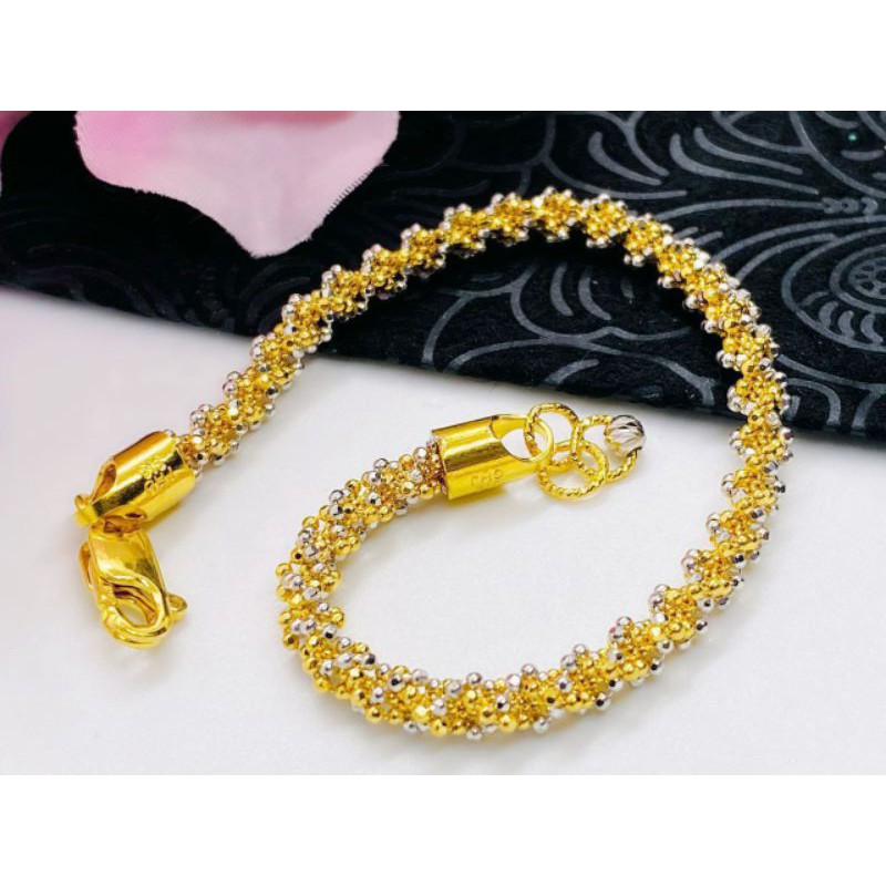Rantai Tangan Emas Murah 916 Jagung 2c Rings Tanpa Upah Shopee Malaysia