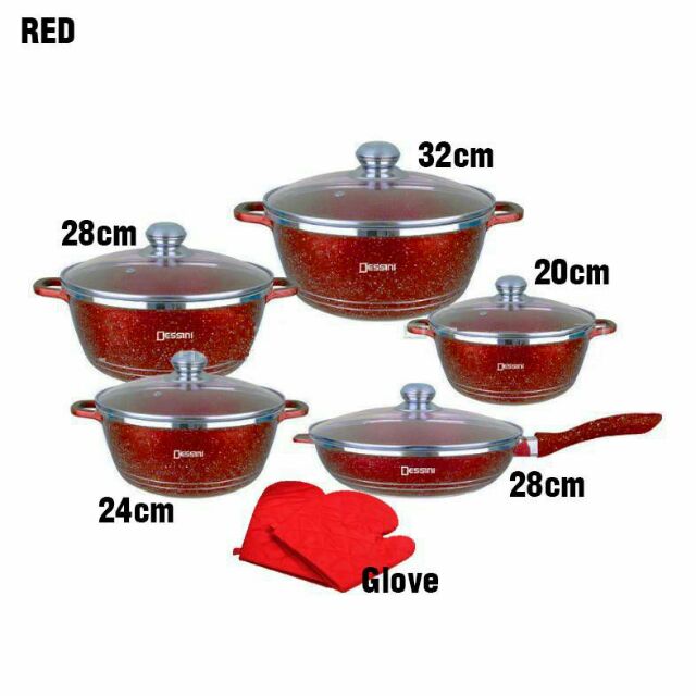 Set Periuk Dessini 12 Pcs Shopee Malaysia