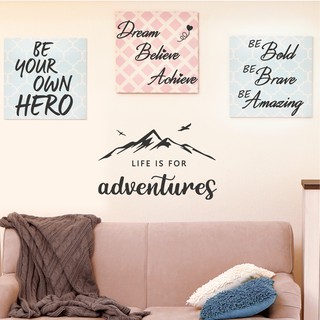 4 In 1 Life Is For Adventures Inspirational Quotes Wall Decals Vinyl Stickers Bedroom Living Room Home Decor