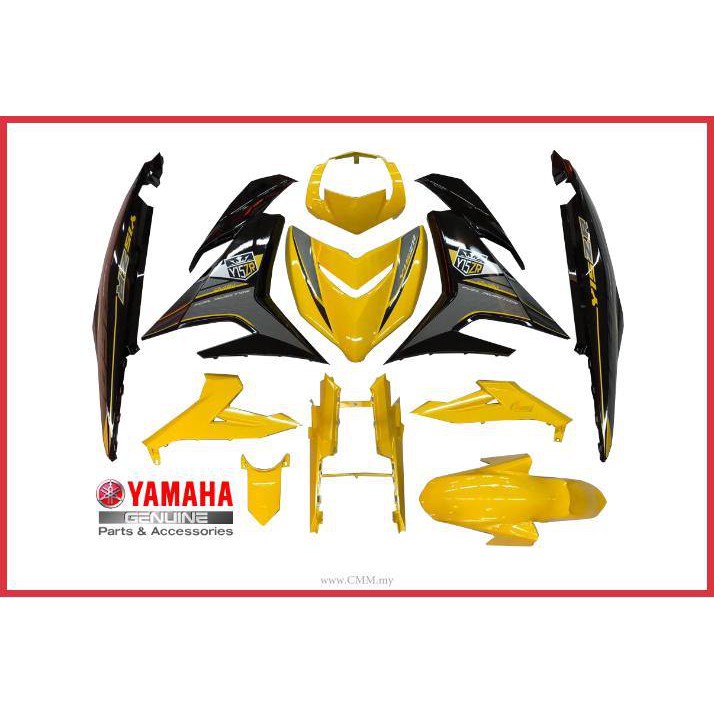 Yamaha Body Cover Set Y15ZR Ysuku V1 (Kuning Diraja) 100 Original HLY
