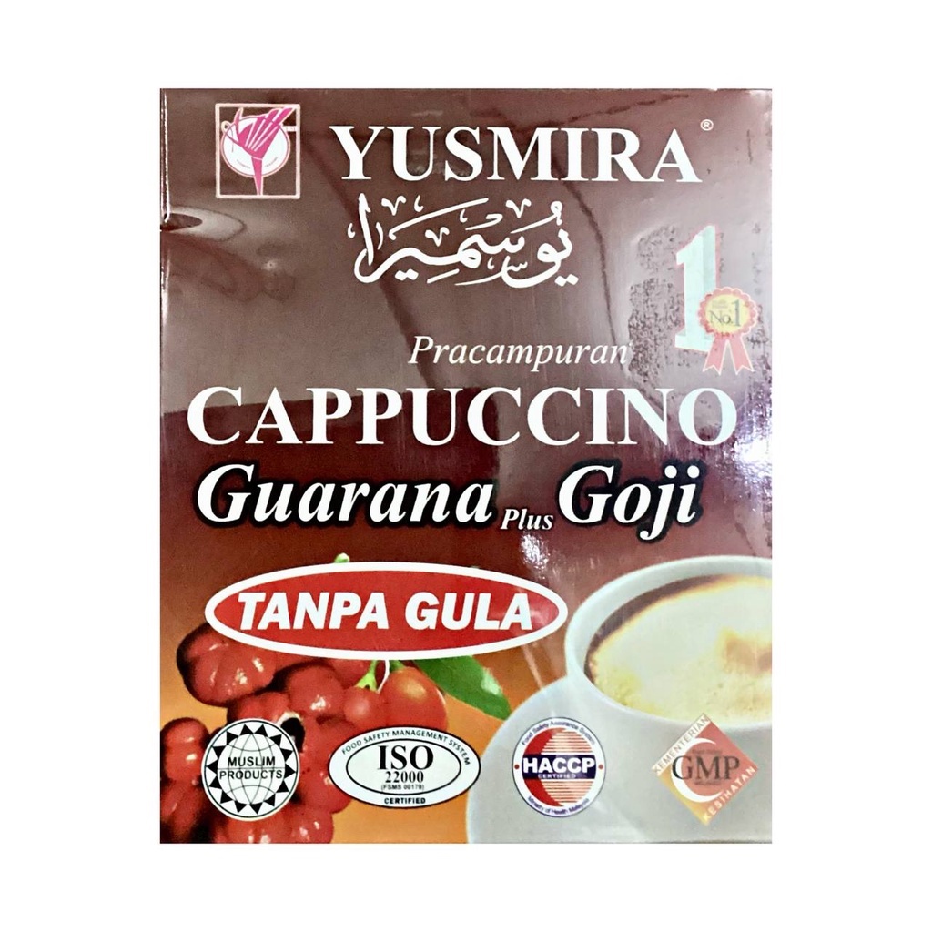 yusmira cappuccino guarana plus goji stevia (tanpa gula) | Shopee Malaysia