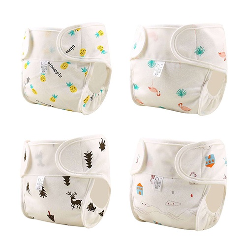 READY STOCK!!! New Baby Waterproof Pure Cotton Three-Dimensional Anti-Leakage Baby Diaper Pants