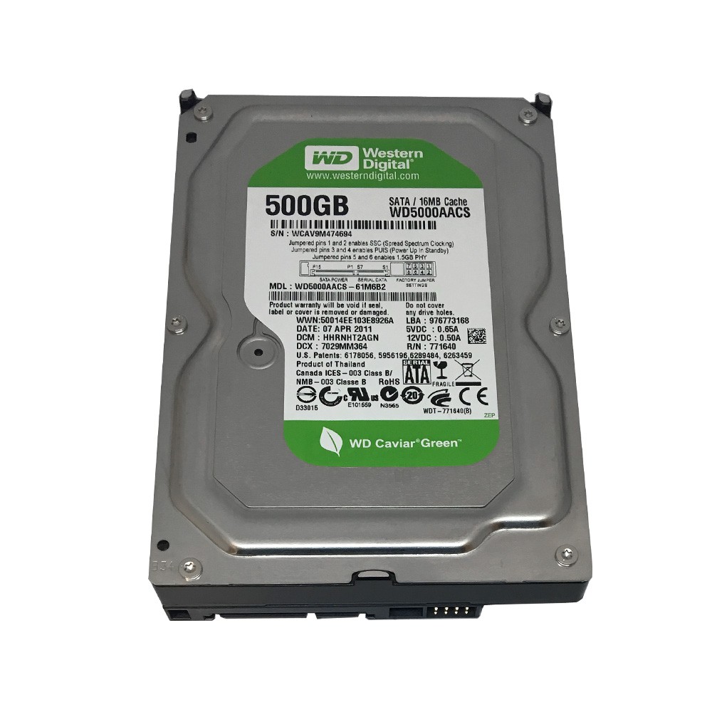 Wd Caviar Gp Wd5000aacs 500gb Sata 3 5 Oem Internal Hard Disk Drive Shopee Malaysia