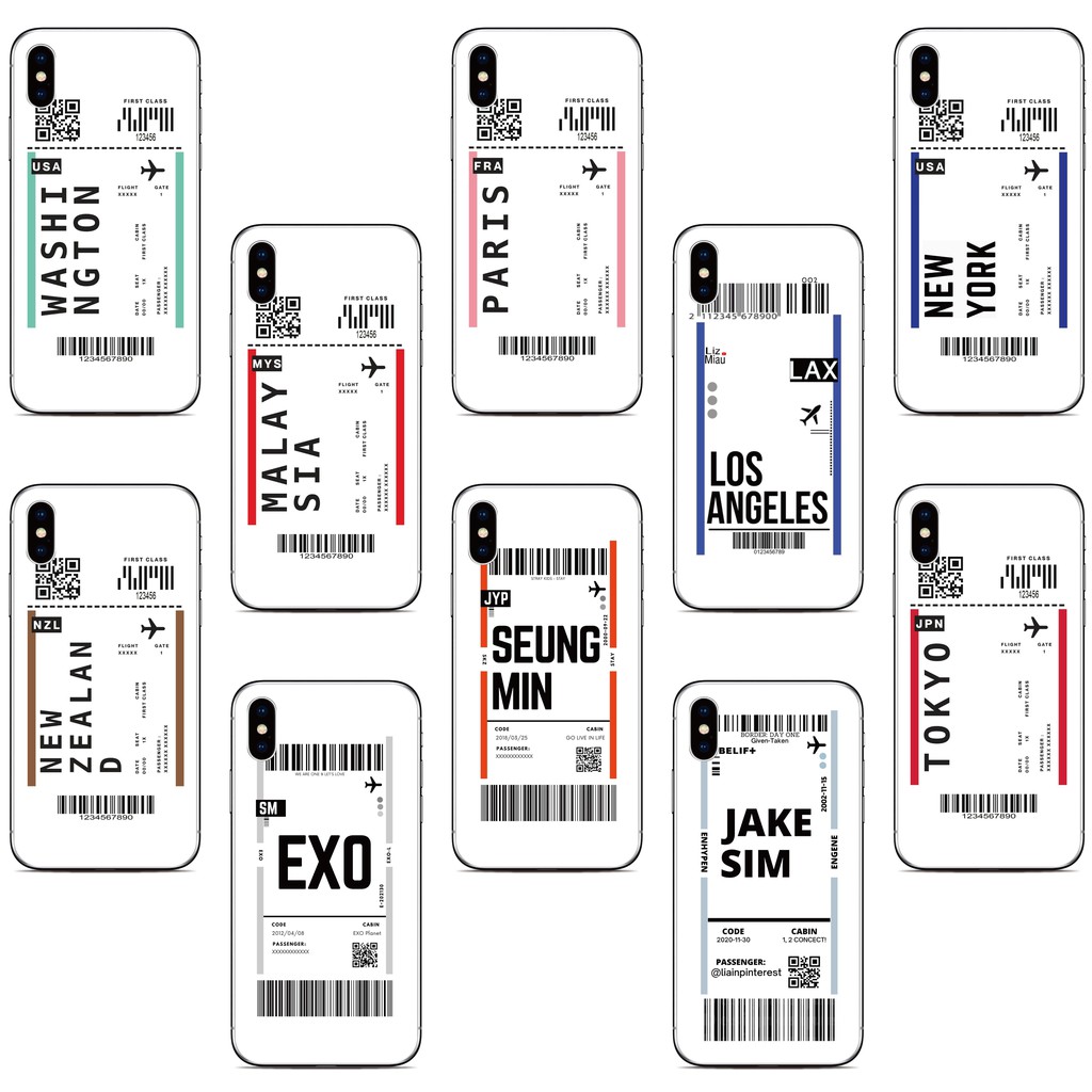 Flight Ticket Cover Phone Case For Google Pixel 5A 5 4 3 2 4A 4G 5G 3A XL 5XL 4XL 2XL 3XL Lite Soft TPU Casing