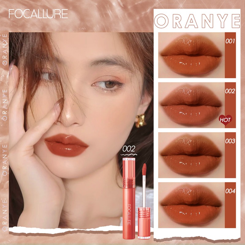 【3 Days Delivery】Focallure Jelly-Clear Dewy Lip Tint--Lip Gloss Lipstick High Pigment Long-Lasting Glossy Non-Stick Cup clear lipgloss Soft Smooth liptint #2