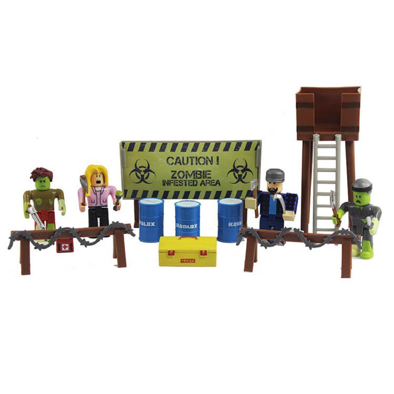 High Quality Roblox Building Blocks Zombie Attack Set Virtual World Games Robot Action Figure Toys Diy Kids Birthday Party Gifts 4 Dolls With Accessories Educational Toys Shopee Malaysia - bendable roblox citizen building blocks