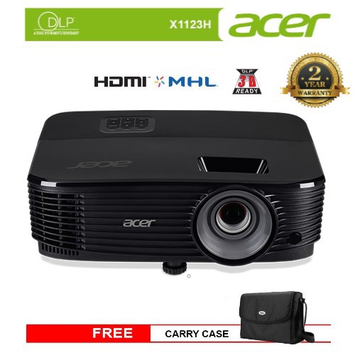 ACER X1123H Home & Presentation DLP Projector 3600 Lumens Shopee