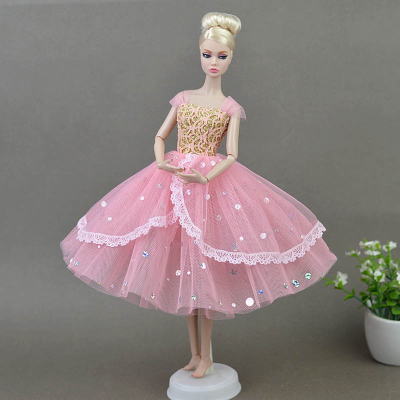 pink doll dress