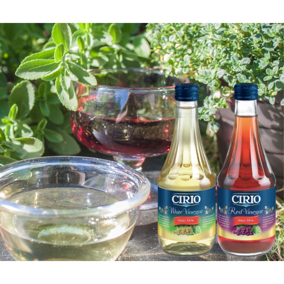 Cirio White Wine Vinegar 500ml and Cirio Red Wine Vinegar 500ml
