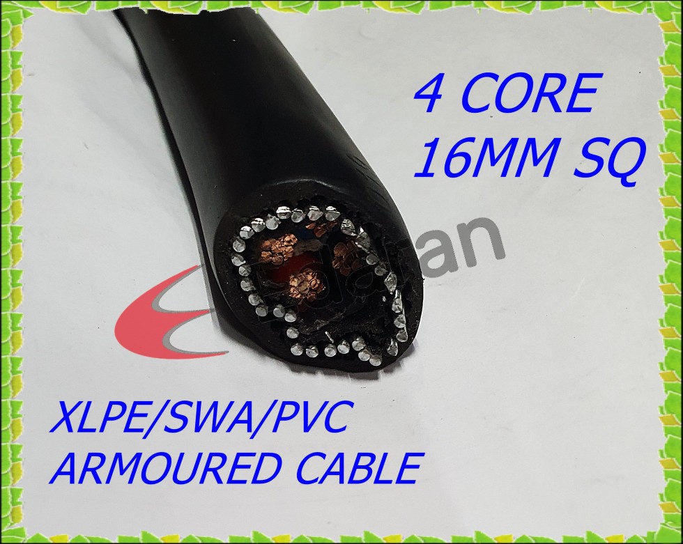 (X1 METER) 4C 16MM SQ 1KV XLPE/SWA/PVC CU CABLE Shopee Malaysia