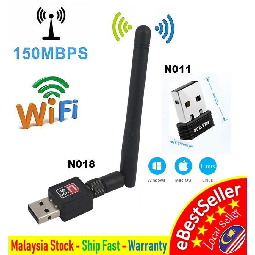 Mini USB WiFi WLAN MediaTek 150Mbps Wireless Network Adapter 802.11n//g//b Dongle