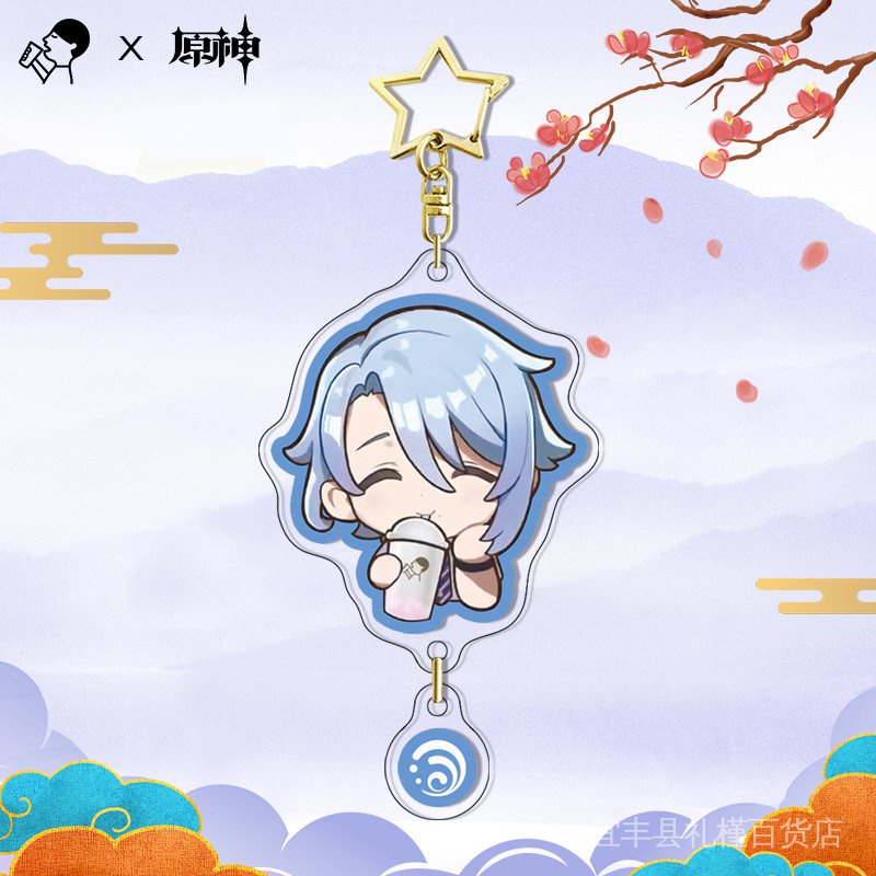 Versatile Have Genshin Impact HEYTEA Joint Name Peripheral Acrylic Gift PP Clip Standee Brooch Keychain Laser Star Ma... - Image 4