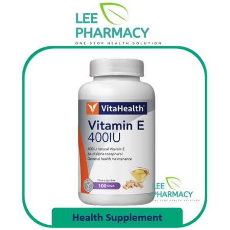 Vita Health Vitamin E 400IU 100s Exp: 05/2024