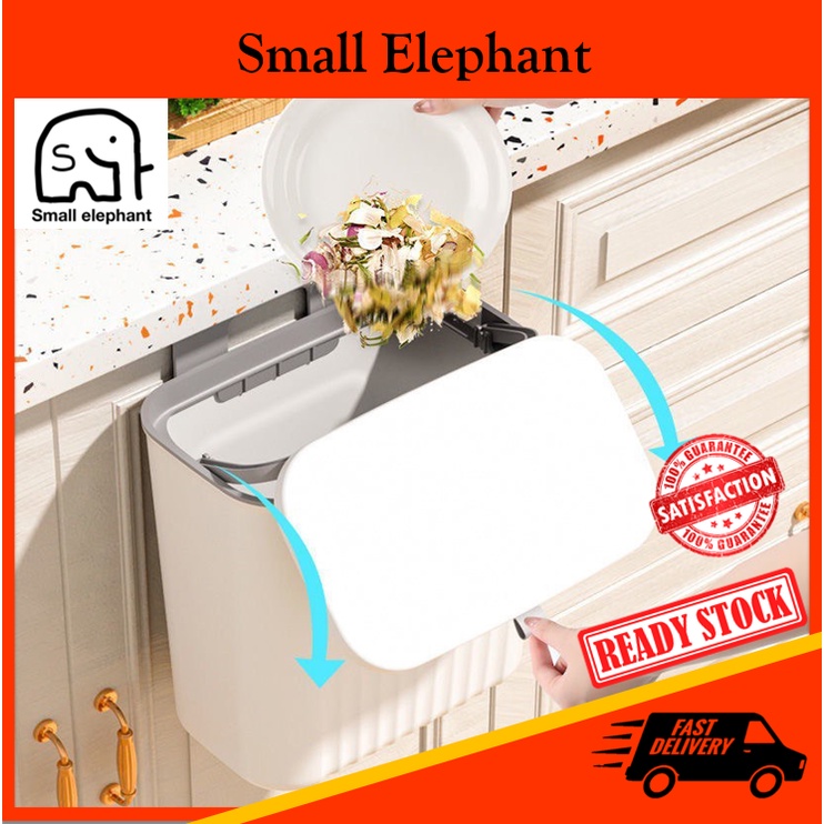 9L Hanging Dustbin Rubbish Bin Kitchen Large Trash Bin Can Big Dustbin ...