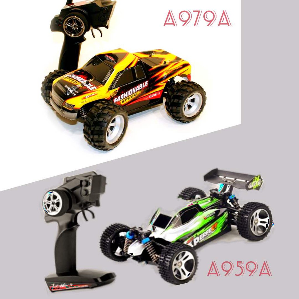 WLtoys A959-A/B 2.4G 1/18 Scale 4WD 35/ 70KM/h Electric RTR Off-road Bugg RC Car