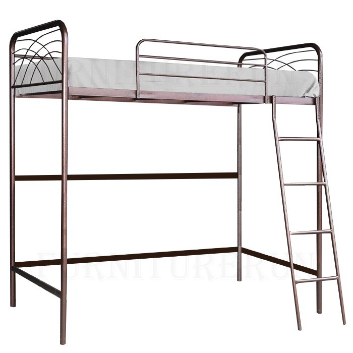 Uptown Metal Single Loft Bed with 5 years Warranty on the superbase