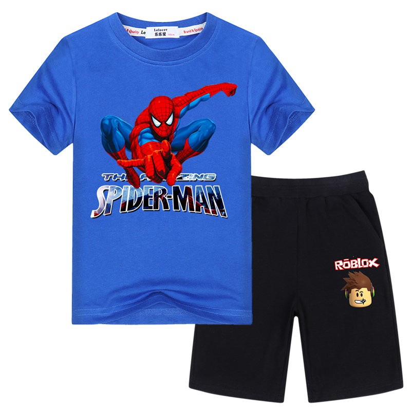 Boys Clothing Sizes 4 Up New Spiderman Cotton Top Tshirt T Shirt 3 4 Pants Outfit Set Boys Kids Size 6 Clothing Shoes Accessories - spiderman pants roblox