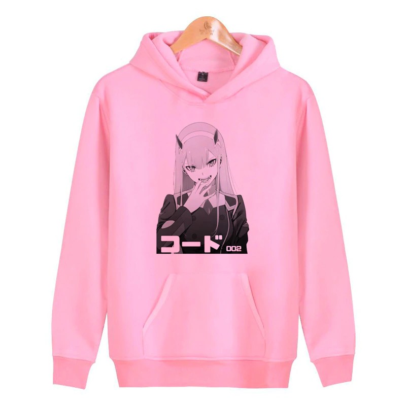 darling in the franxx 002 hoodie