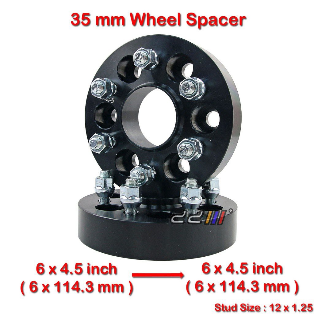 2Pcs Hub Centric Wheel Spacer 35mm 6x114.3 Nissan Navara D40 NP300 D23