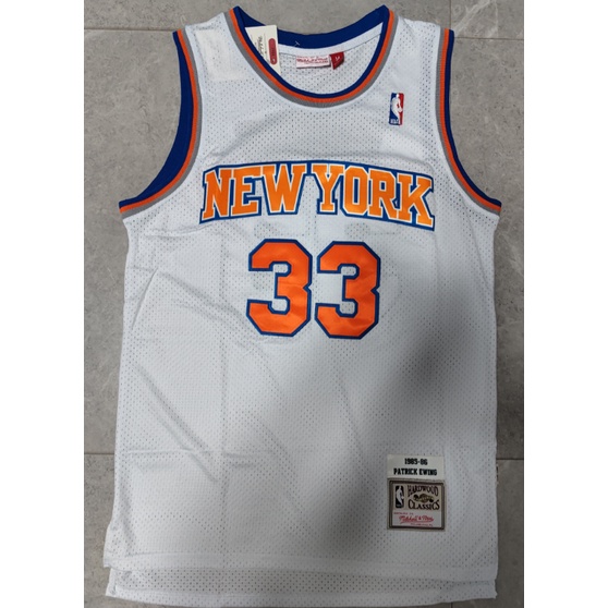 【3 styles】nba jersey New York Nicks No. 33 Ewing retro white basketball jersey