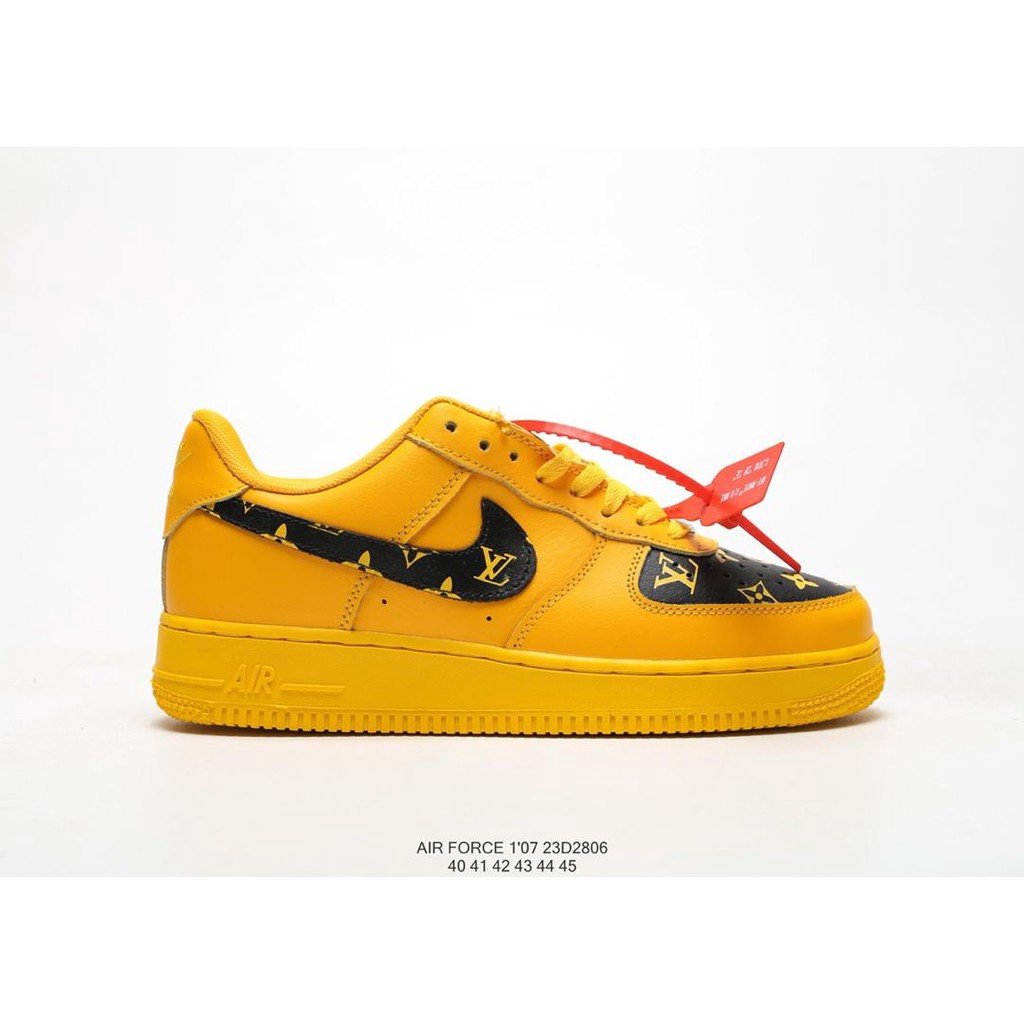off white air force one yellow