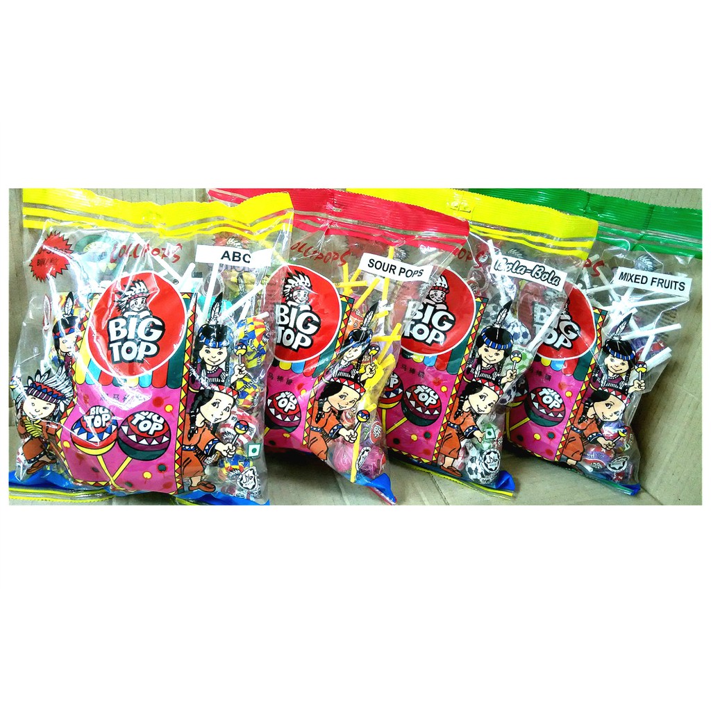 Rm 5 58 After 10 Cashback 50pcs Big Top Lollipop Candy Gula Lolipop 棒棒糖 Yeti Milk Hot Lip Abc Sour Pop Mix Fruits Shopee Malaysia