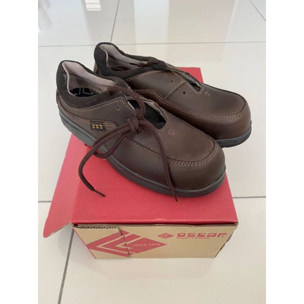 OSCAR ESD SAFETY SHOES UK 3 BROWN Shopee Malaysia
