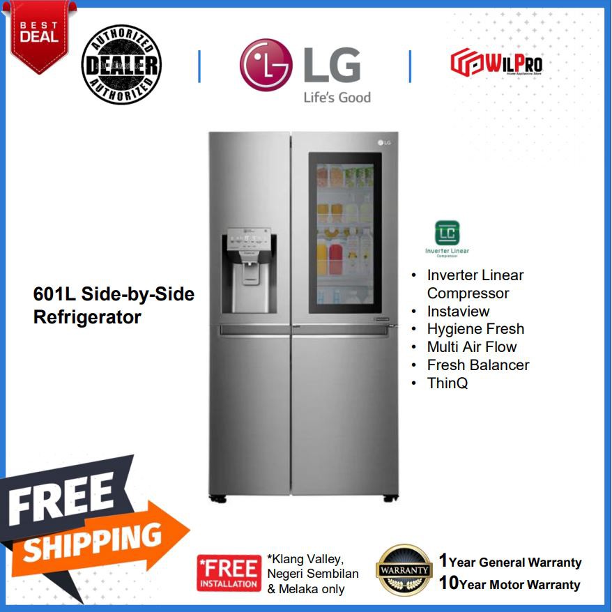LG 601L GCX247CSAV SidebySide with InstaView DoorinDoor
