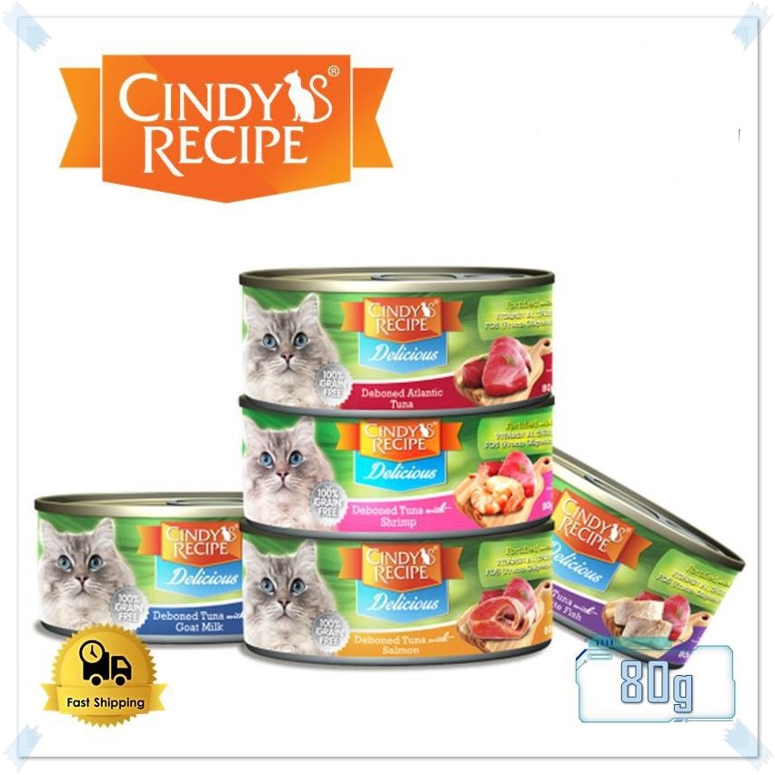 Cindy's Recipe Delicious Cat Wet Food Canned 80G | Shopee Malaysia