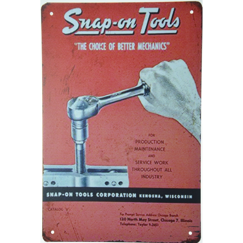 Snap On Tools Choice Of Better Mechanics Vintage Retro Metal Tin Sign Garage Signs Springfieldcommonsnj Collectibles