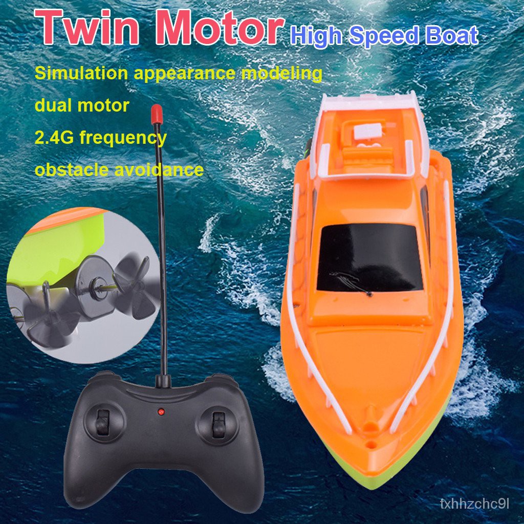 Twin Motor High Speed Boat Easy To Use Remote Control Ship Toys For kids 19fD Shopee Malaysia