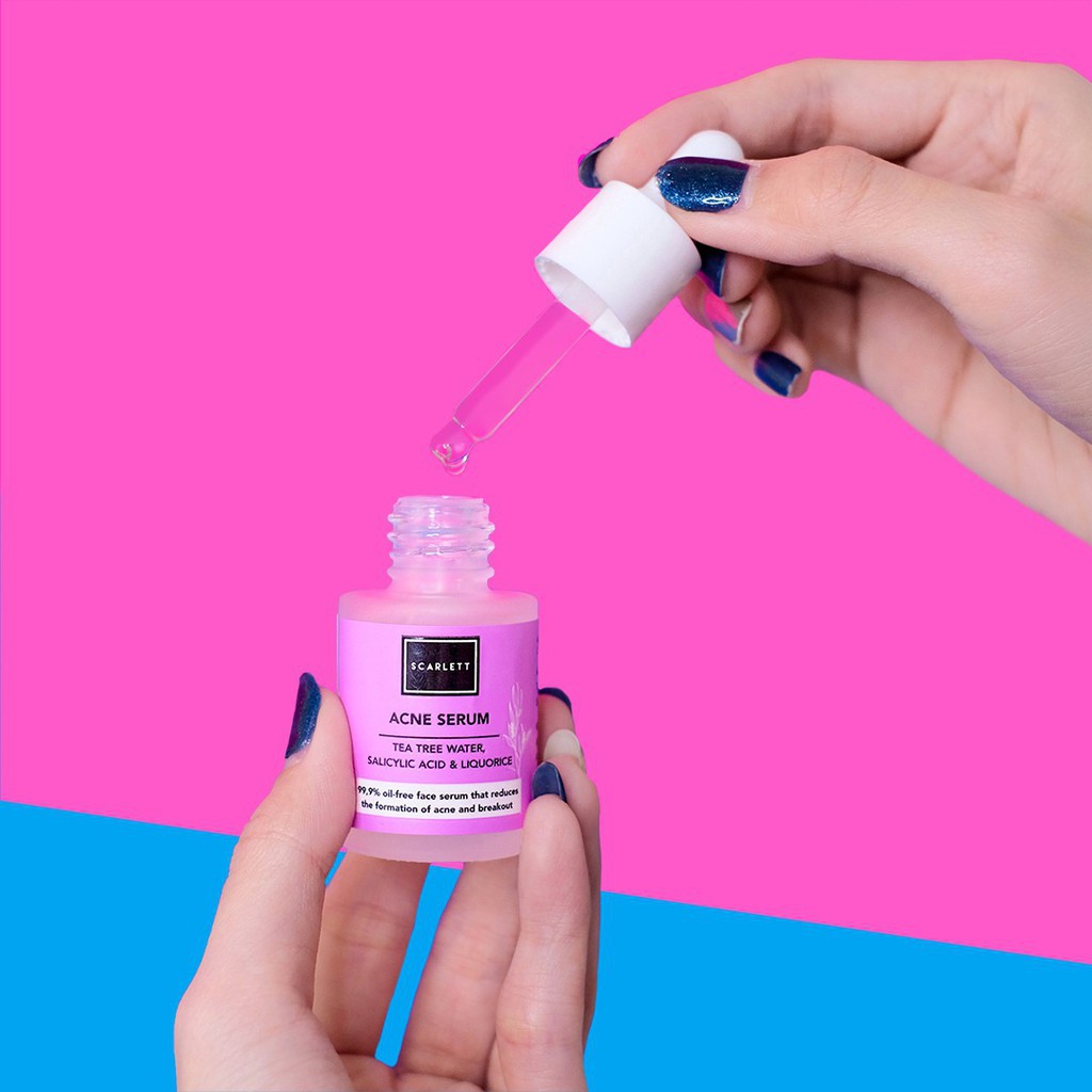 scarlett acne serum tea tree water