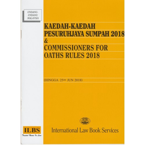 ILBS | Law Book | Kaedah-Kaedah Pesuruhjaya Sumpah 2018 | Shopee Malaysia