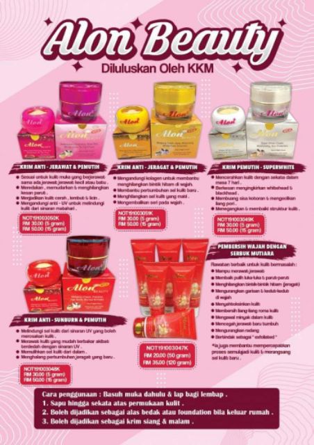 Free Pos Pos Today Alon Beauty Cream Day Night 5g 15g Ada Kelulusan Kkm Belian Rm50 Keatas Dapat Freegift Shopee Malaysia