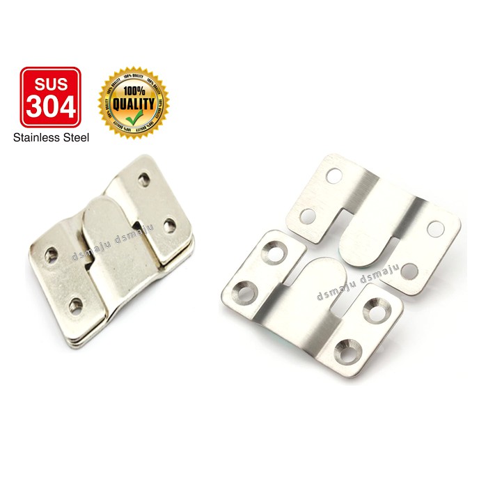 ( 2 PCS ) Stainless Steel Sofa Hook Sofa Connector Frame Connector ...