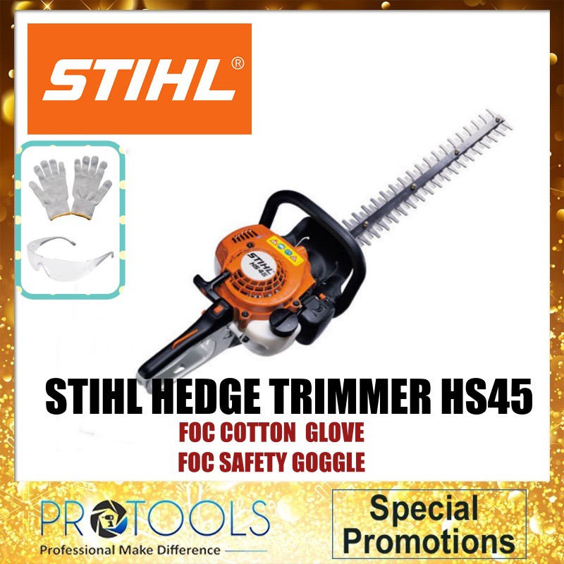 Stihl Hs45 Hedge Trimmer Potong Pokok Bunga Oringinal Combo Shopee Malaysia